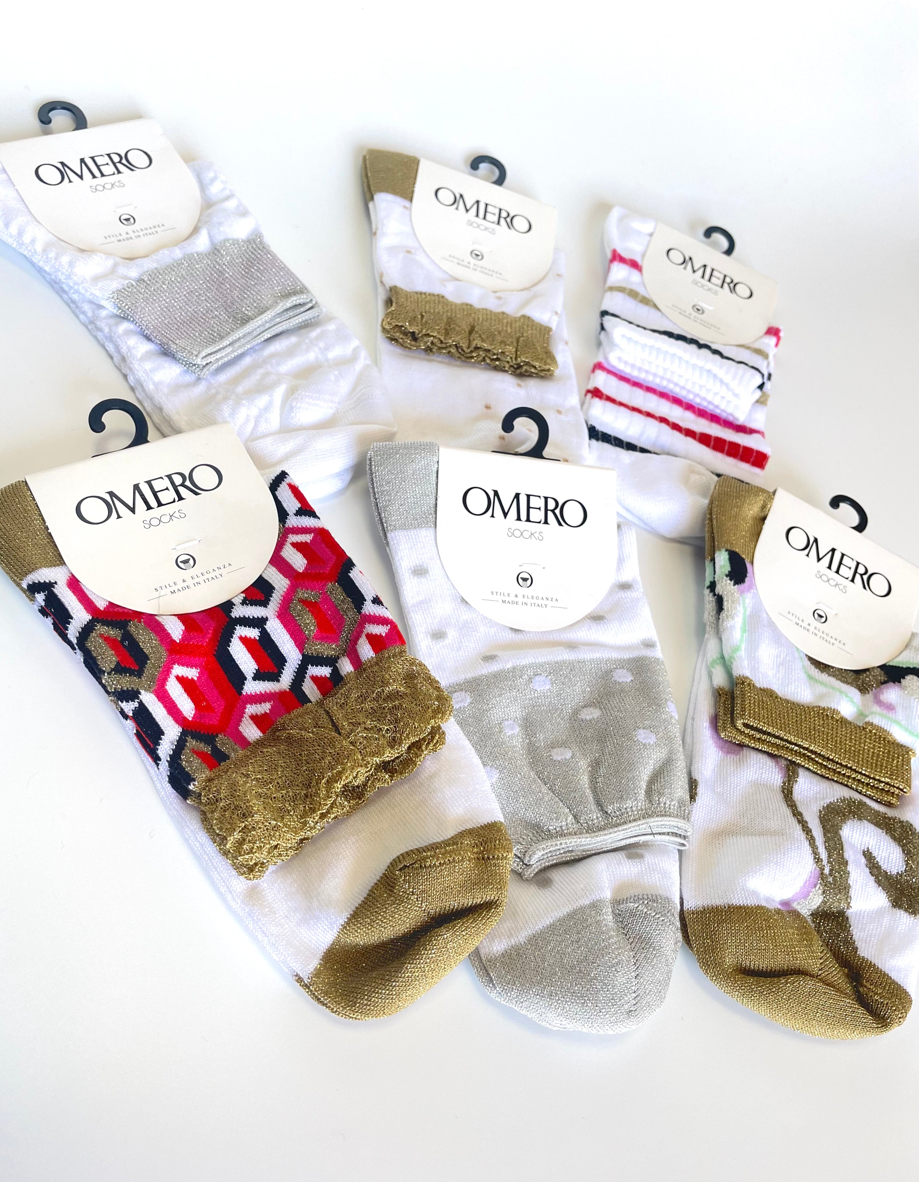 コットンソックス OMERO WhiteSocks